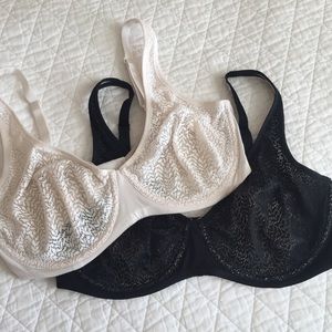 Set of 2 unlined lace bras from VS!